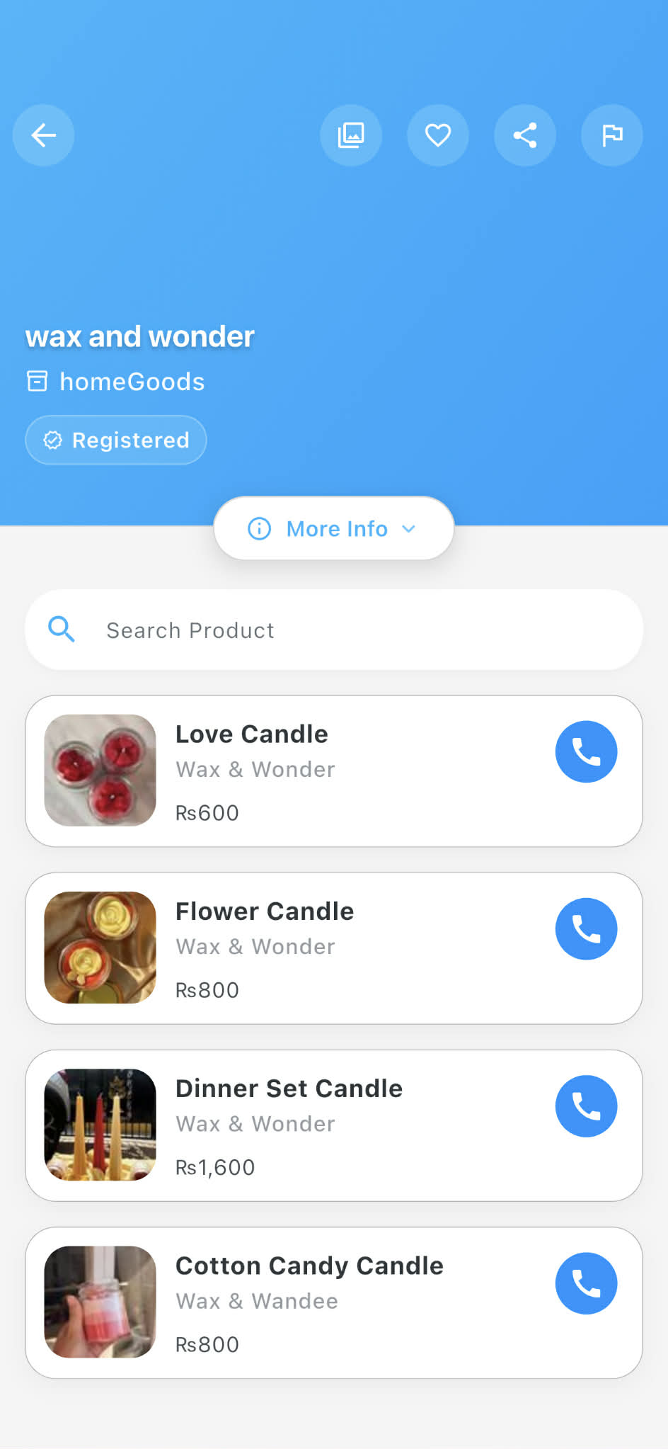 Customer product list preview